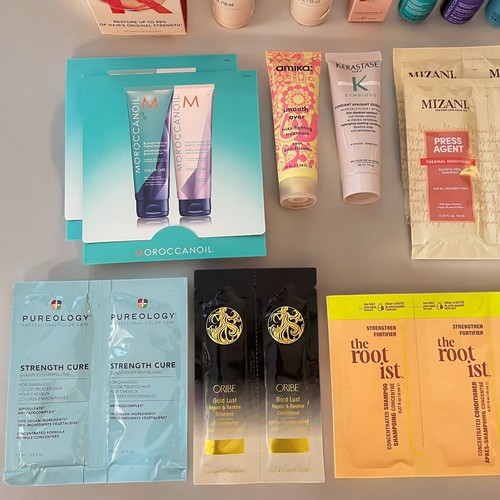 NEW 30 Piece Luxury Hair Treatment Shampoo Conditioner Oil Samples Full Size Set - Picture 5 of 7