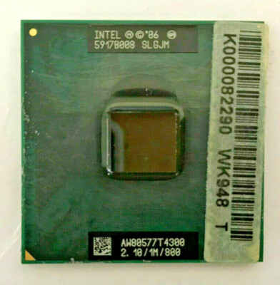 INTEL PENTIUM  T4300 SLGJM MOBILE -Dual Core - 2,10GHz / 1MB /800 - Sockel P#815