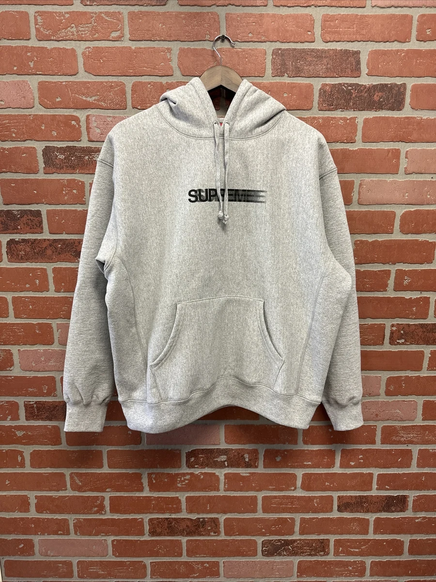 Supreme Motion Logo Hoodie SS23 Size M Grey Sweatshirt New Bogo Fast Shipp