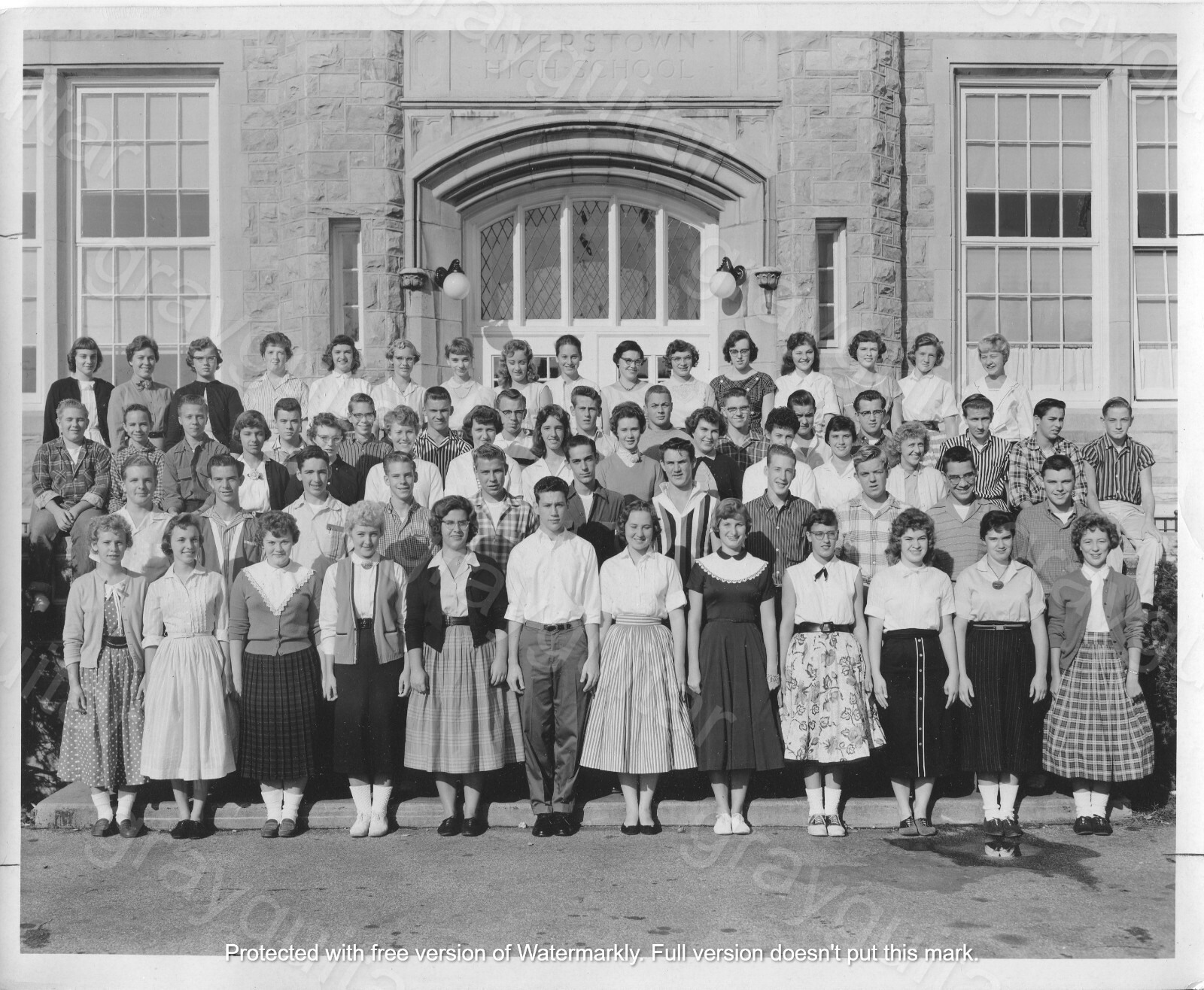 Vtg 1950's MYERSTOWN, PA High School Junior Class Photo 8x10 Picture eBay