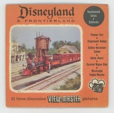 Disneyland Frontierland Early Disney View-Master Packet R-852-ABC Exc. Cond.
