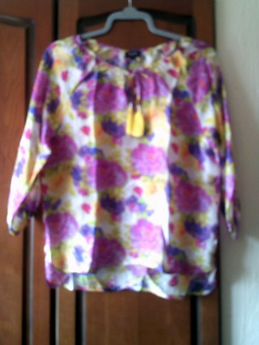 New NoLoGo 100% Silk Gypsy Top Size 1 - Picture 3 of 4