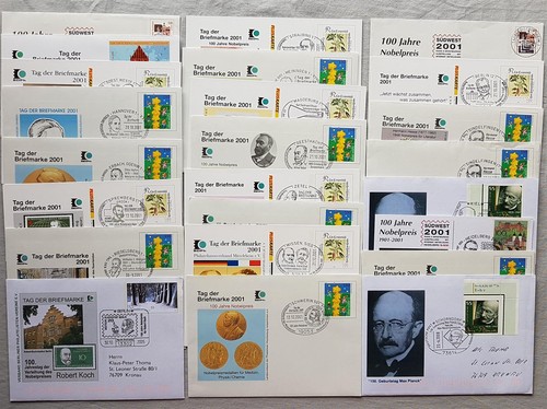 Germany Frg 24 Various Documents Nobel Prize Winner From 2001-2011 - Picture 3 of 3