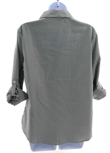 Stem & Vine Womens Black and White Stripe 3 / 4 Sleeve Top Size Small - Picture 3 of 3