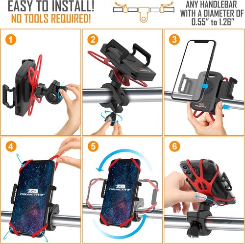 Support téléphone moto durable - Installation sans outil et 6 options de couleurs - Photo 8 sur 10