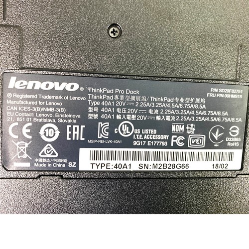 Lenovo ThinkPad Pro Dock Station USB3.0 for X240 L440 T440 T440s T440p w/90W PSU - Picture 11 of 11