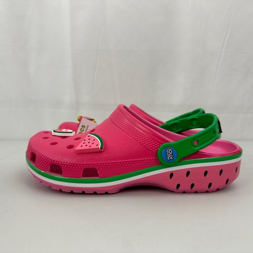 Women's Size 9 Crocs Jolly Rancher Classic Clog Color Pink Lemonade 209316-669 - Picture 7 of 22