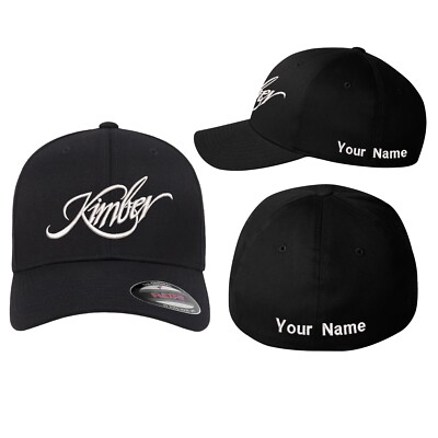 #ad #ad Personalizable Kimber America Logo Embroidered Flexfit Fitted Ball Cap $35.99