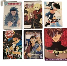 Anime Comic Paperback Books and  6 Postcard Sleeve  Mixed Lot READ