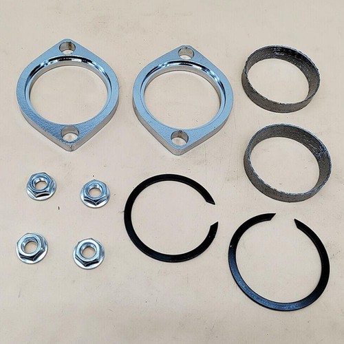 Exhaust Flange Gasket Seal Install Kit For Harley Big Twin Sportster XL 883 1200 - Picture 2 of 3