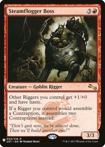 1x Steamflogger Boss MTG Mystery Booster NM Magic Regular