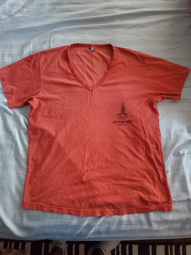 Vintage Trigema 1980 OLYMPICS MOCKBA T-Shirt M 80 Olympische Spiele MOSKAU - Bild 1 von 7