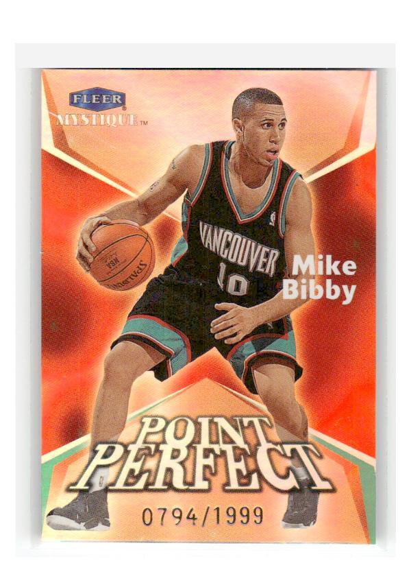 1999-00 Fleer Mystique Mike Bibby Point Perfect #/1999 #1PP CAP106