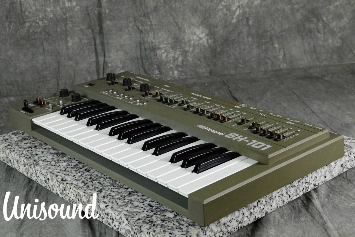 Roland SH-101 Gray Vintage Monophonic Synthesizer in Very