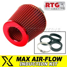 Induction Kit Performance Air Filter  Cone, Red + Red Fits Mercedes-Benz