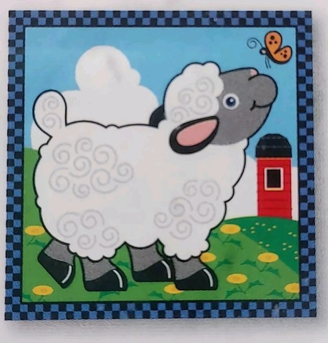 Melissa & Doug Farm Wooden Cube Puzzle w/Storage Tray 6 Scenes 16 Blocks Ages 3+ - Picture 4 of 8