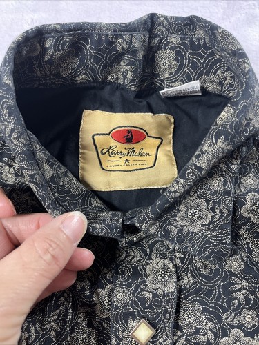 Camisa Larry Mahan Para Hombre Talla Grande Negra Snap Western - Imagen 7 de 13