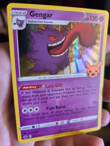 Gengar 057/198 Chilling Reign Holo Rare Pokemon TCG NEW Free Shipping Picachu st - Bild 2 von 7