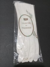 Vintage Fabric Gloves White Women Cosplay Costume Party Sears New Package