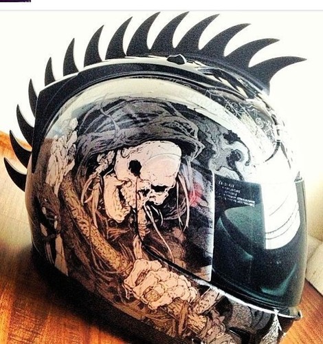 goma mohawks ktm gsxr kx cr rm yz kxf crf rmf yzf kawasaki casco mohawk S - Imagen 9 de 12