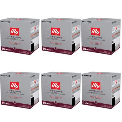 Illy K Cup Intenso Dark Roast Coffee 60 Count Premium Bold Flavor Pods