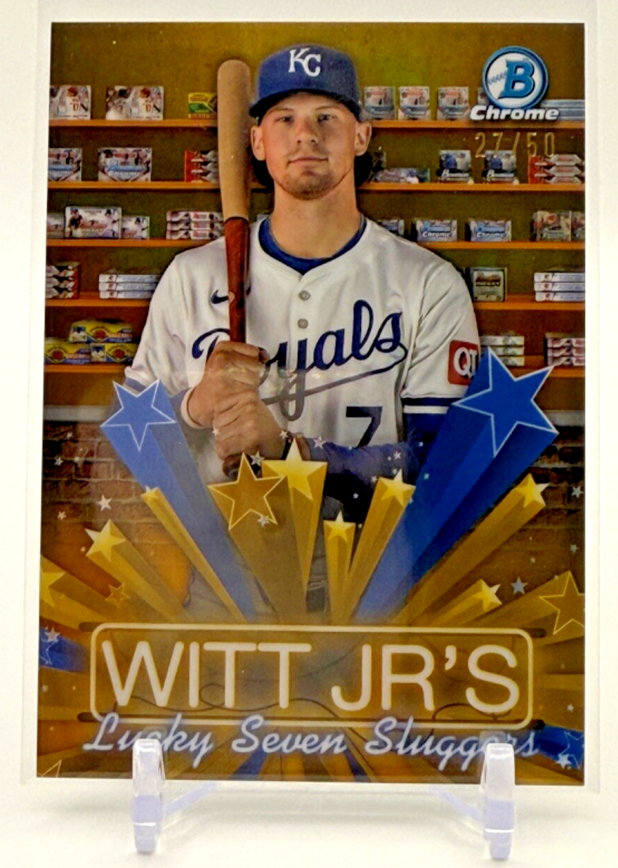 2025 Bowman Chrome Hobby Stars Gold Refractor /50 Bobby Witt Jr Royals #HS-8