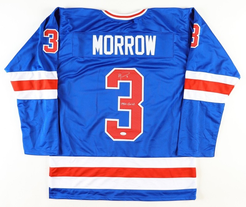 Ken Morrow Signed 1980 Team USA Jersey Inscr. 1980 Gold (JSA COA) Miracle on Ice