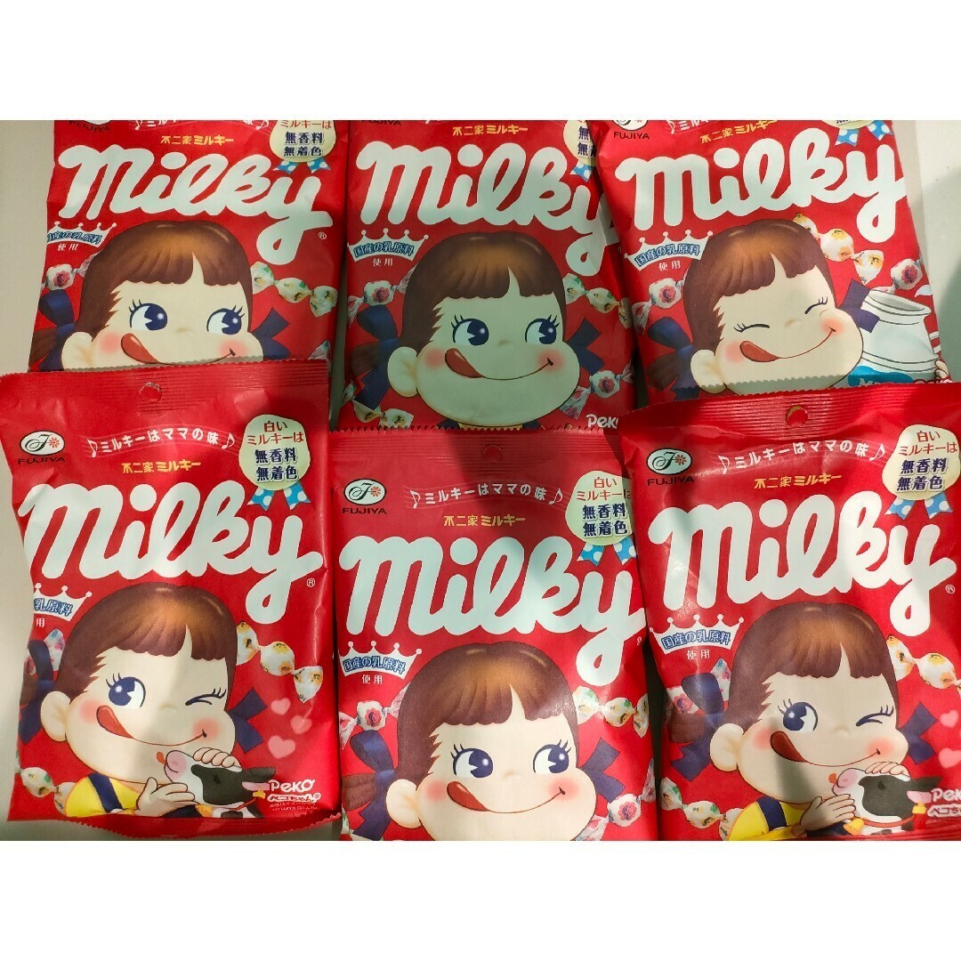 Japanese sweets Fujiya Milky milk candy 108g pack x6 for sale