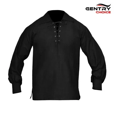 GENTRY CHOICE Scottish Jacobite Ghillie Shirt Traditional Kilt Jacobite Shirt Highland Outfit