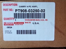 New OEM 2025 Toyota Camry All Weather Floor Liners PT908-03250-02 **NEW**