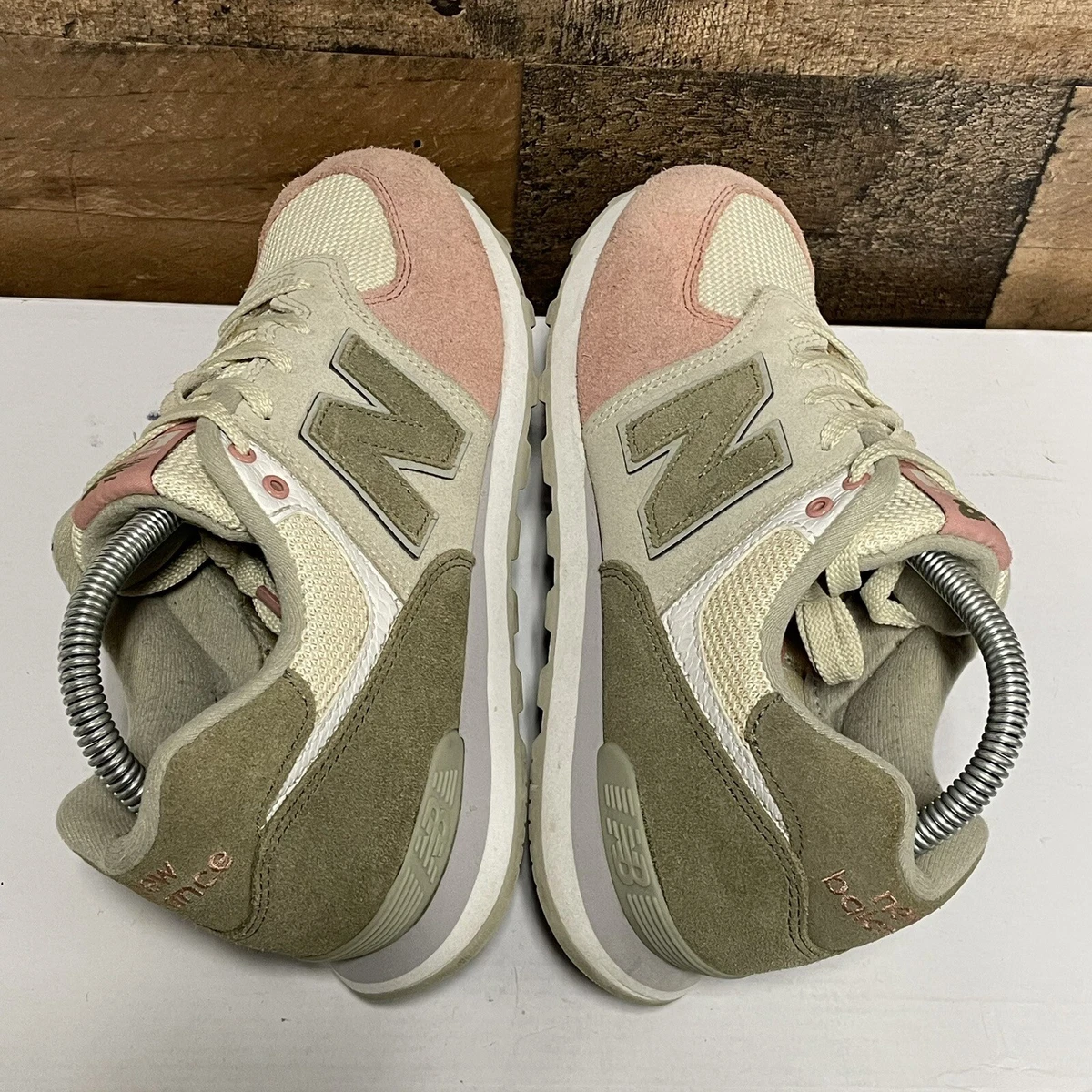 New balance 574 bone dusted peach sale