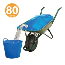 Equestrian Horse Cattle Water Container Wheelbarrow Bag H20 Carrier Pourer 80L