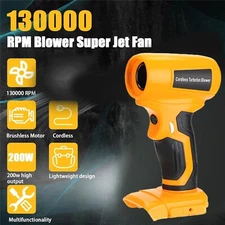 210W Cordless Handheld Jet Blower Portable Violent Turbo Fan for Dewalt 20v TF05