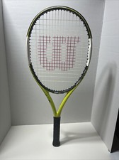 Wilson Pro Surge 25 Tennis Racquet Neon Head Size 100 Sq Inch Black Silver USED