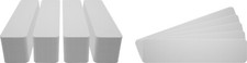 400 7" Record Shelf Index Divider Cards - 2"x8-1/2" White Standard 30mil Thick