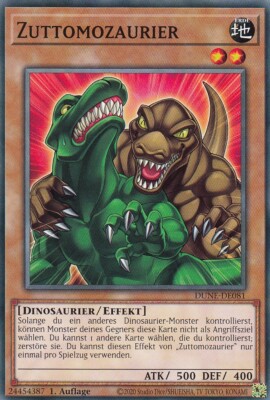 Zuttomozaurier DUNE-DE081 Common Duelist Nexus Yugioh Karte Deutsch