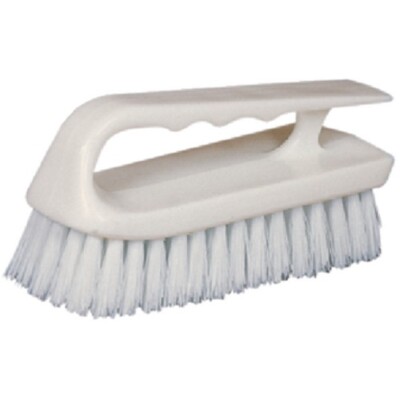 Star Brite Hand Scrub Brush with Finger Indent Handle - Midium Bristle