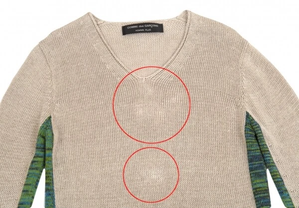 COMME des GARCONS HOMME PLUS Switched Knit Sweater Size S-M(K-83160)