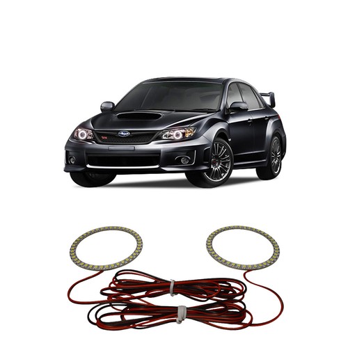 Bright White LED Headlight Halo Ring Kit for Subaru Impreza 08-14 - 第 1/2 張圖片