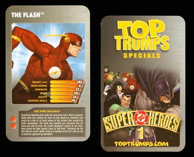 1 x Infokarte DC Super Heroes 1 - THE FLASH - R119
