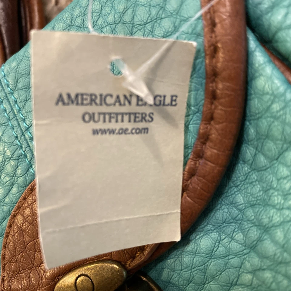 Bolsos Bandolera American Eagle Outfitters Pequeños Cuero Turquesa Marrón Rojo NUEVO Foto 3 de 4