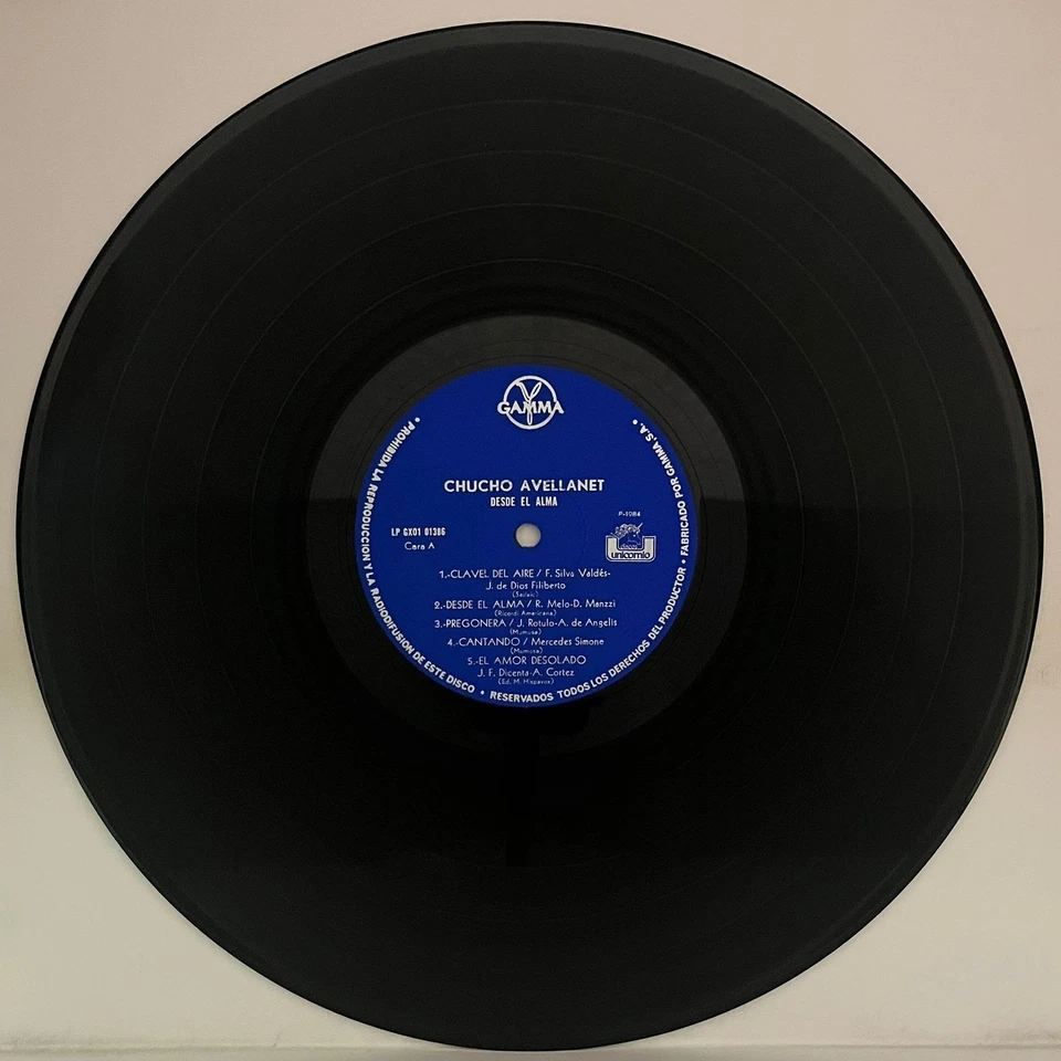 CHUCHO AVELLANET- DESDE EL ALMA - 1984 MEXICAN LP ALBUM, LATIN POP - Image 3 of 4