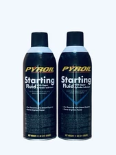 2x Pyroil PYSFR11 Starting Fluid, 11-oz For Gasoline And Diesel Engines Cars Lot