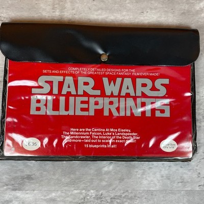 Vintage 1977 Star Wars Blueprints 15 Set Ballantine Books Vinyl Case Complete!