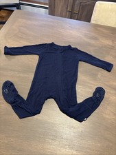 Kyte Baby Zipper Footie Navy Pajamas
