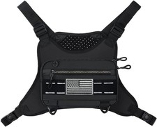 Running Chest Bag Sports Vest Pack Adjustable Water Resistant Phone Holder