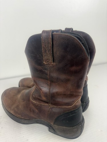 Rocky Braun Leder 10 Zoll Zum Überziehen Arbeitsstiefel Herren Größe 14 - Bild 3 von 6