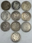 Lot Of 10 Morgan Silver Dollars Circulated 90% Silver 1882-1901 NR! WOW! BID NOW