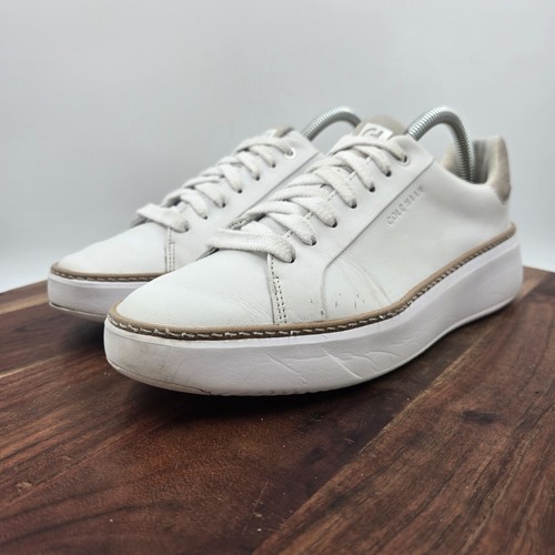 Cole Haan GrandPro Topspin Damenschuhe 8,5B weiß Leder Plateau Turnschuhe - Bild 6 von 17