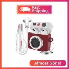 for Airpods 3 Case with Magnetic Anti-Lost Straps Cleaning Kit, Shockproof Sil